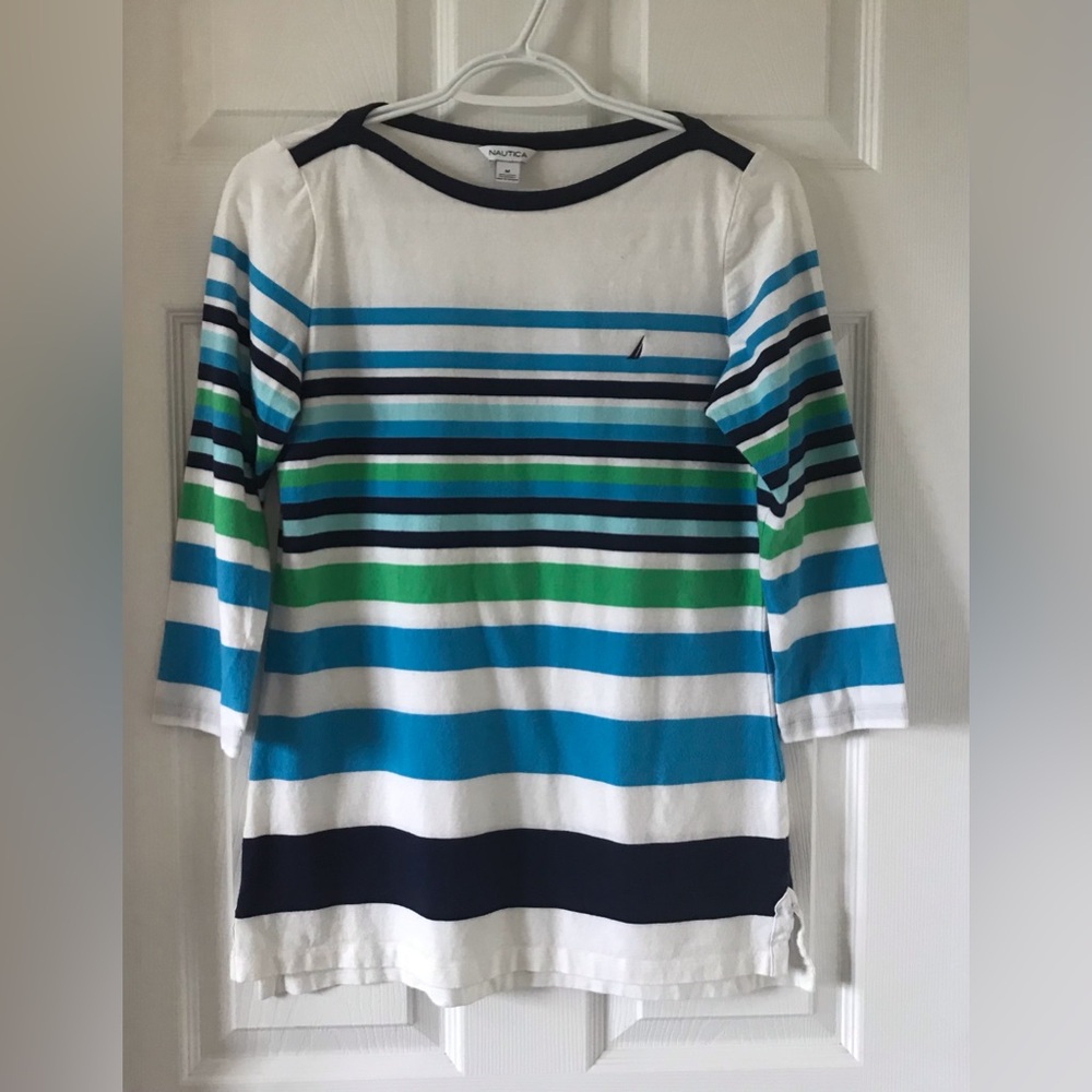 Nautica Striped Tunic Top